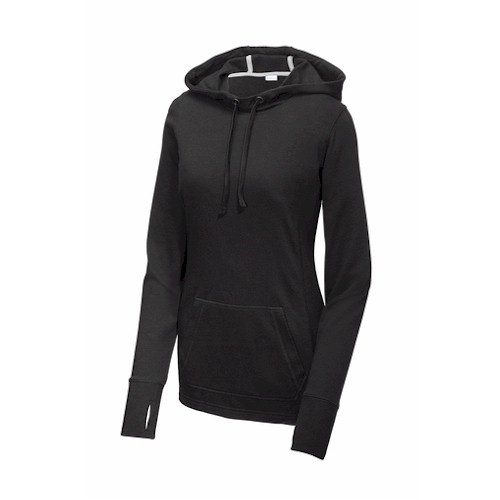 Sport-Tek® Ladies Wicking Fleece Hood Pullover